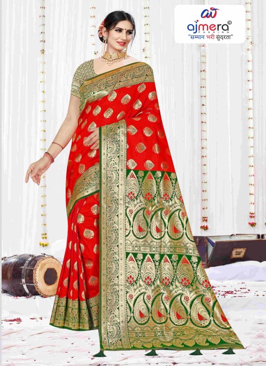 Exquisite Banarasi Silk Saree – Timeless Tradition in Luxurious Weave  in Surat