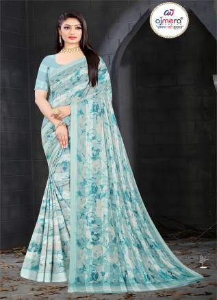 Famous Digital Printed Linen Saree – Iconic Style with Artistic Flair Manufacturers, Suppliers, Exporters in Kota