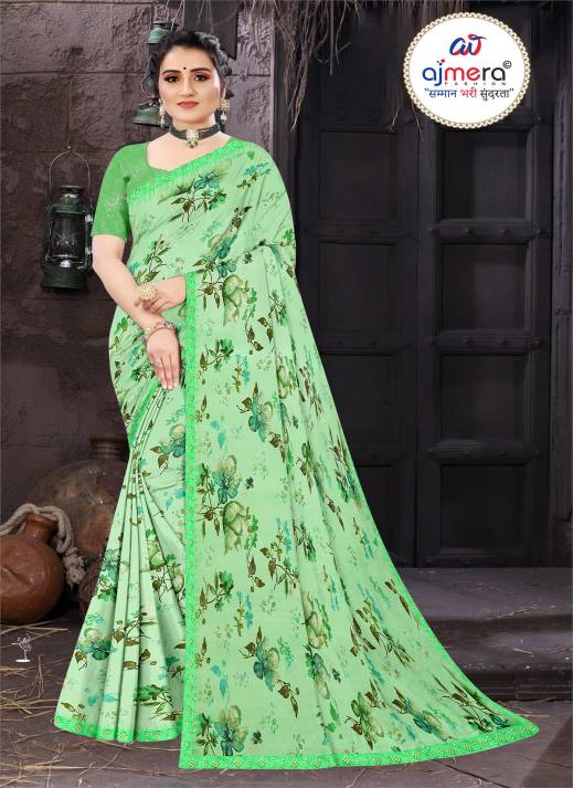 Famous Printed Georgette Saree – Iconic Style with Timeless Appeal  in Surat