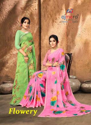 Fancy Chiffon Saree – Glamorous Elegance with Chic Details Manufacturers, Suppliers, Exporters in Pusa