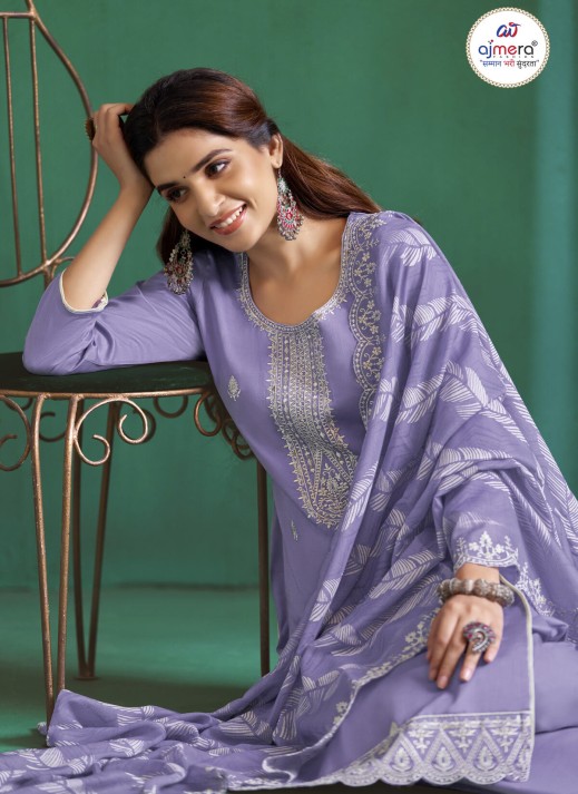 Fancy Designer Chanderi Suit – Exquisite Craftsmanship with Modern Elegance  in Surat