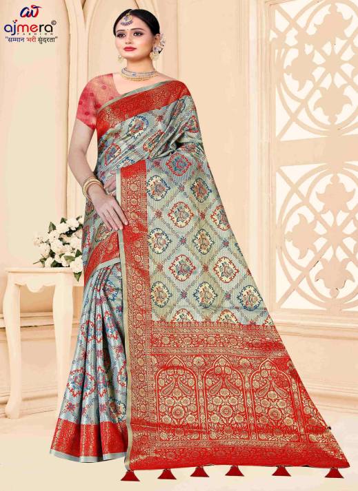 Fancy Traditional Silk Saree – Timeless Elegance with a Touch of Glamour  in Surat