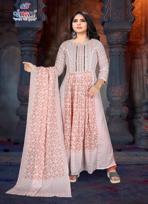 Floral Printed Long Kurti with Elegant Flow  in Surat