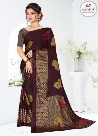 Gicha Silk Saree – Best Wholesale Price by Ajmera Fashion Manufacturers, Suppliers, Exporters in Mahe