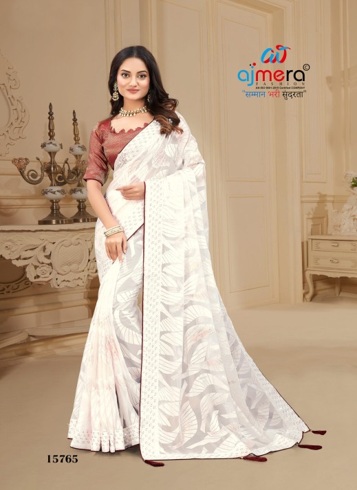 Heavy Brasso Saree with Opulent Design AFPL(15764)  in Surat