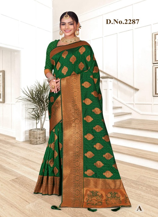 Jacquard Silk Saree Manufacturers in India – Ajmera Fashion Limited   in Surat