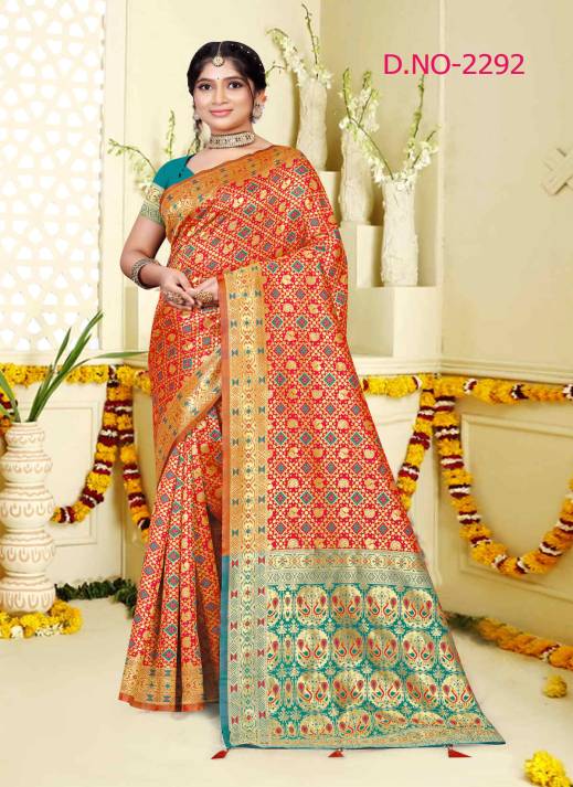 Jacquard Silk Sarees Supplier – Ajmera Fashion  in Surat