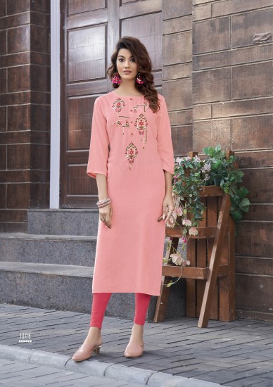 Katha Work Kurti AFPL2003 Manufacturers, Suppliers, Exporters in Daulatabad