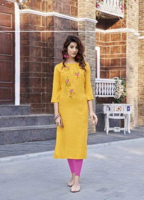 Katha Work Kurti AFPL2003 Manufacturers, Suppliers in Surat