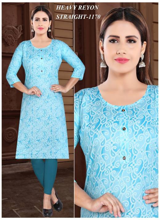 Ladies Printed Kurtis in Wholesale Market – Ajmera Fashion  in Surat