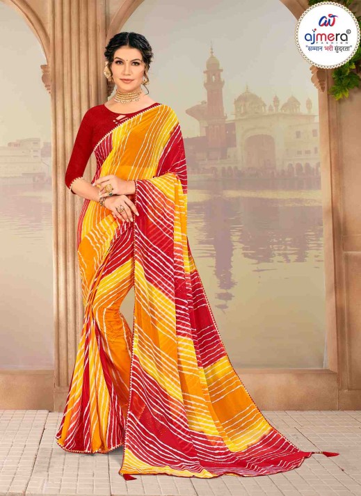 Laheriya Silk Saree – Traditional Elegance with Luxurious Silk  in Surat