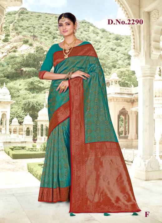 Latest Jacquard Sarees Collection – Ajmera Fashion  in Surat