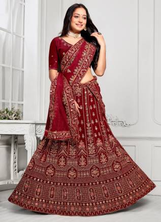 Latest Velvet Lehenga Trends for 2024 – Ajmera Fashion Manufacturers, Suppliers, Exporters in Puri