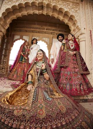 Manish Malhotra Bridal Lehenga New Collection – Luxurious Bridal Couture by Ajmera Fashion Manufacturers, Suppliers, Exporters in Puri