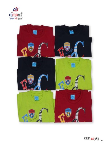 Manufacturer Price Boys T-Shirts - Affordable Wholesale Range Manufacturers, Suppliers, Exporters in Vasai Virar