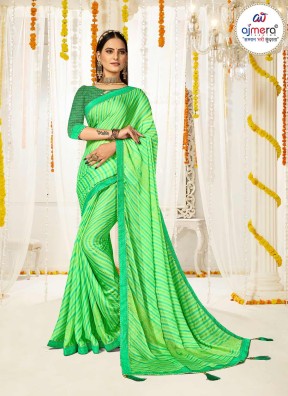 New Collection Georgette Lehariya Saree – Ajmera Fashion Limited  Manufacturers, Suppliers in Surat