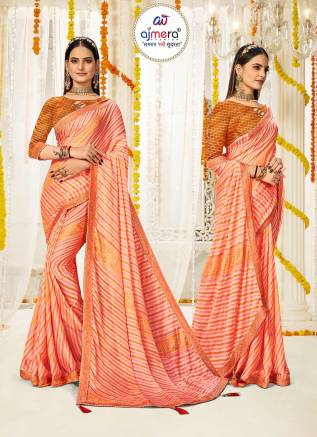 New Collection Georgette Lehariya Saree – Ajmera Fashion Manufacturers, Suppliers, Exporters in United Arab Emirates