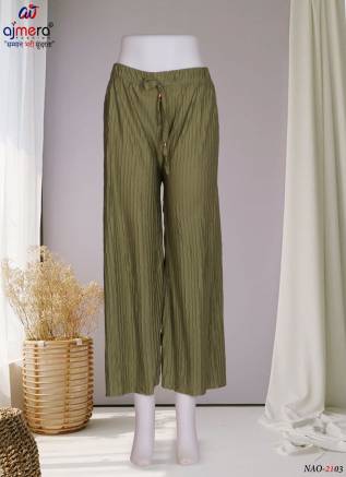 New Collection Light-Colored Palazzo Pants Manufacturers, Suppliers, Exporters in Guna