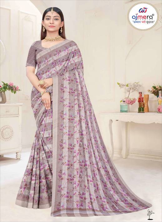 New Floral Print Saree – Fresh Blooms for Effortless Grace  in Surat