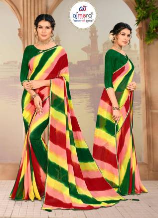 New Trending Lahariya Saree Collection – Contemporary Chic by Ajmera Fashion Manufacturers, Suppliers, Exporters in Pune