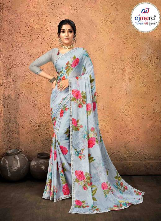 Nice Chiffon Saree – Elegant Simplicity with a Touch of Class  in Surat