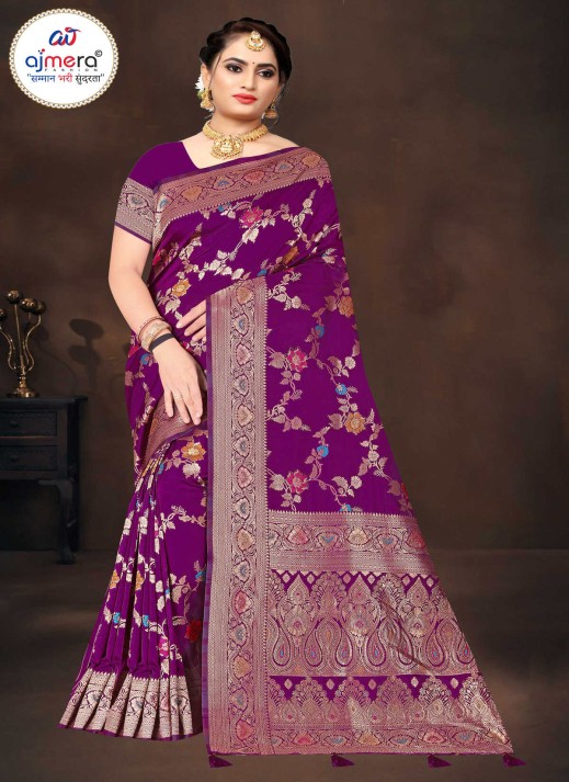 Nice Fancy Silk Saree – Elegant Style with Exquisite Detailing  in Surat