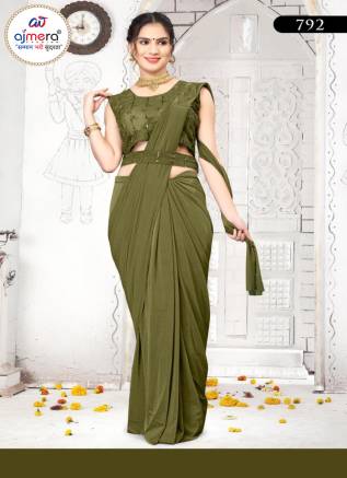 One Minute Saree in Heavy Range – Wholesale Collection by Ajmera Fashion Manufacturers, Suppliers, Exporters in Jind