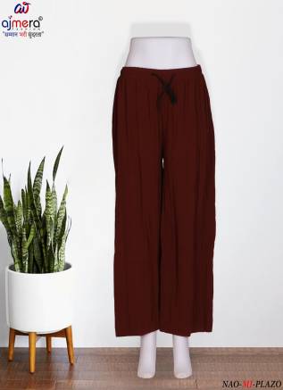 Plain Palazzo Pants – Classic Comfort and Versatility Manufacturers, Suppliers, Exporters in United Kingdom