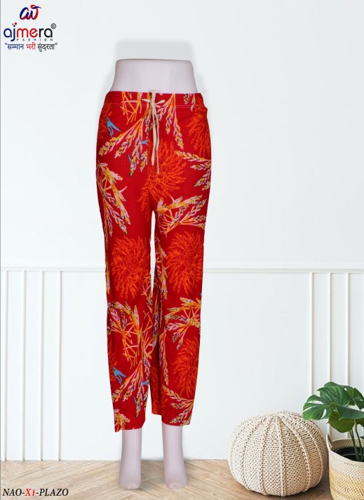 Printed Palazzo Pants – Vibrant Patterns and Ultimate Comfort  in Surat