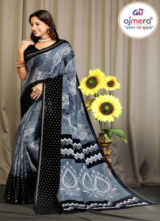 Printed Silk Saree – Best Trending Collection Wholesale  in Surat