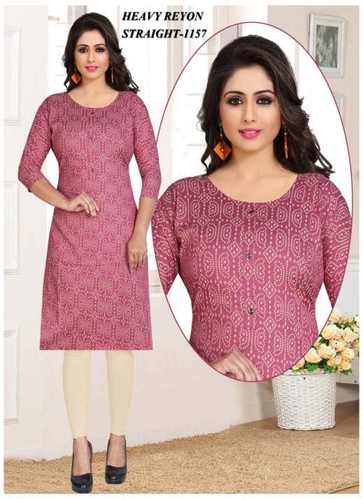 Quality Rayon Printed Kurtis at Low Prices – Ajmera Fashion  in Surat