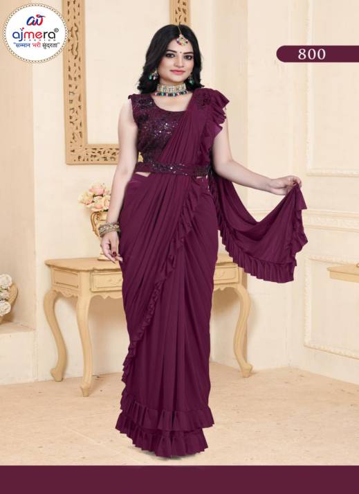 Ready-to-Wear Saree – Cheapest Range by Ajmera Fashion  in Surat