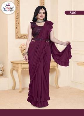 Ready-to-Wear Saree – Cheapest Range by Ajmera Fashion Manufacturers, Suppliers in Surat