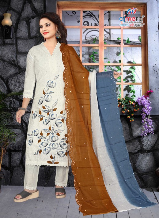 Timeless Lakhnavi Kurti with Intricate Chikankari  in Surat