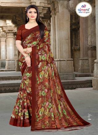 Top-Rated Printed Chiffon Saree – Effortless Grace with Contemporary Prints Manufacturers, Suppliers, Exporters in Germany