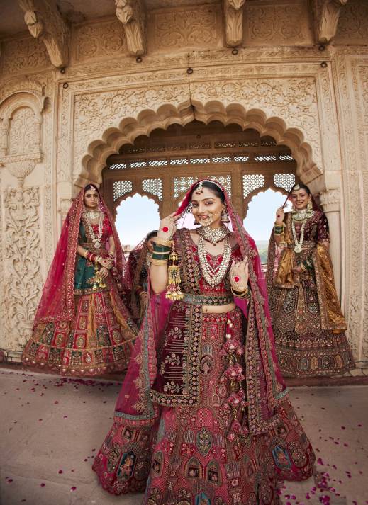 Trending Latest Collection Wedding Lehenga Wholesale – Exclusive Designs by Ajmera Fashion  in Surat