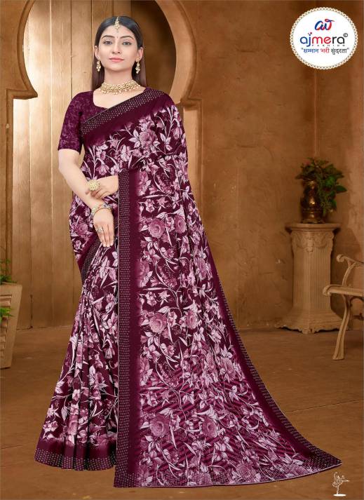 Trendy Crepe Saree – Contemporary Style with Effortless Elegance  in Surat