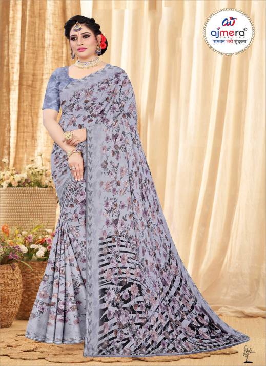 Trendy Floral Printed Saree Collection – Style in Full Bloom  in Surat