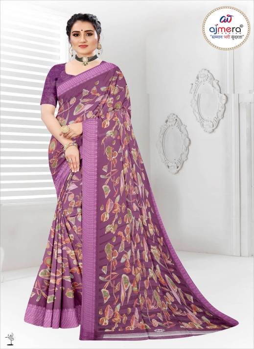 Trendy Georgette Chiffon Saree – Modern Elegance with a Chic Twist  in Surat