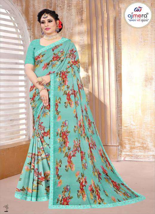 Trendy Printed Georgette Saree – Fashion-Forward Style for the Modern Woman  in Surat