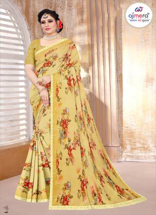 Trendy Printed Georgette Saree – Fashion-Forward Style for the Modern Woman Manufacturers, Suppliers, Exporters in Mauritius