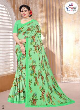 Trendy Printed Georgette Saree – Fashion-Forward Style for the Modern Woman Manufacturers, Suppliers, Exporters in Fiji