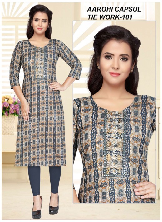 Trendy Rayon Ladies Kurtis at Low Prices – Ajmera Fashion  in Surat