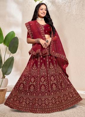 Velvet Lehengas in Best Wholesale Deals – Ajmera Fashion Manufacturers, Suppliers in Surat