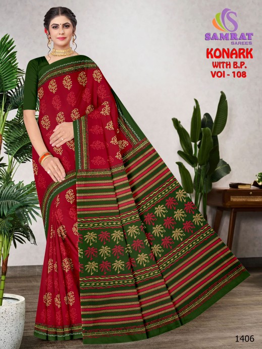 Versatile Printed Cotton Saree – Stylish Prints for Every Occasion  in Surat