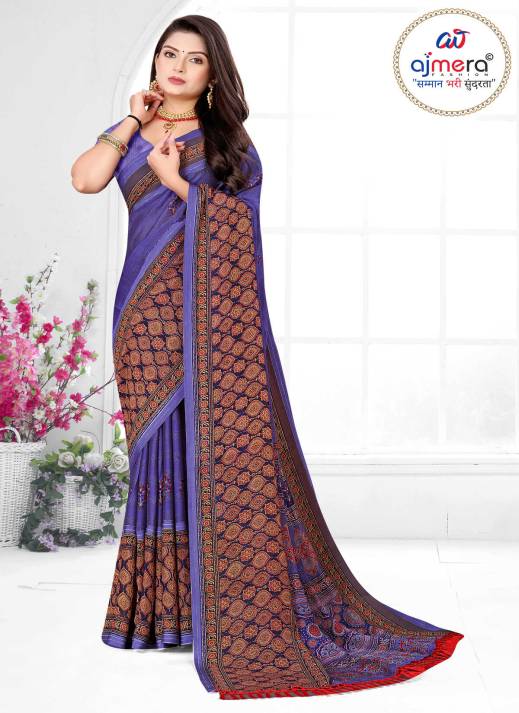 Vichitra Silk Saree – Latest 2024 Collection by Ajmera Fashion  in Surat