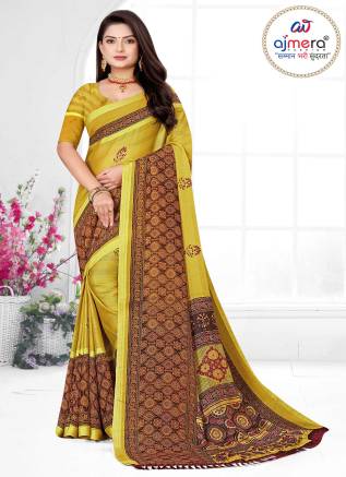 Vichitra Silk Saree – Latest 2024 Collection by Ajmera Fashion Manufacturers, Suppliers, Exporters in Guna