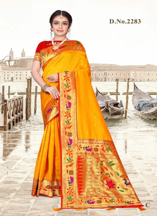 Wholesale Fancy South Indian Silk Sarees – Ajmera Fashion  in Surat