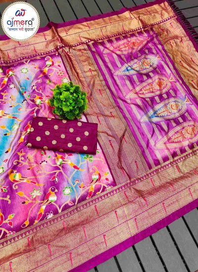 Wholesale Gicha Silk Sarees - Bulk Purchase at Ajmera Fashion Limited  Manufacturers, Suppliers, Exporters in Sagar