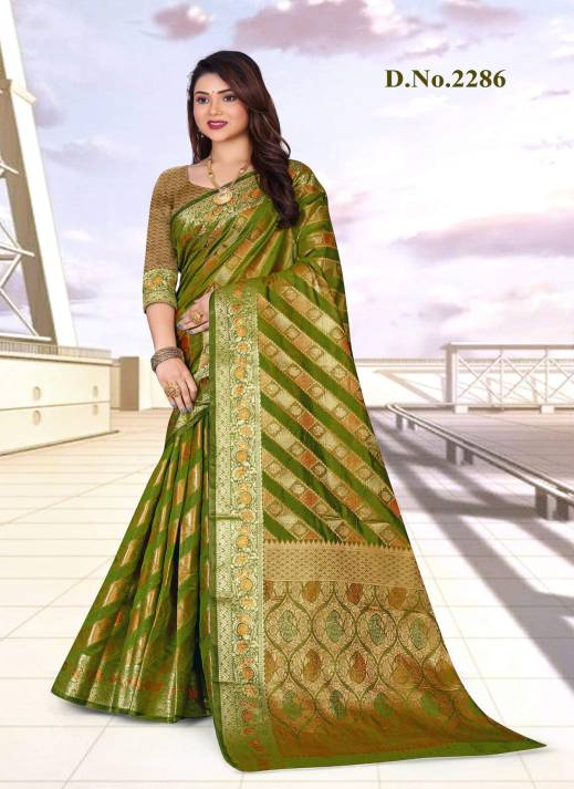 Wholesale Jacquard Sarees – Ajmera Fashion  in Surat